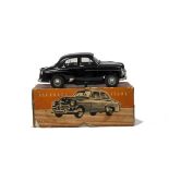 A Victory Models 1/18 Vauxhall Velox, black plastic battery operated model, red interior, plated