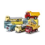 Corgi Toys Construction Vehicles, 460 ERF Cement Tipper, 454 Commer Platform Lorry, in original