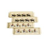 Britains last series 4 pce sets 9206 The Lifeguards, (1 set troopers walking, 1 set trotting),