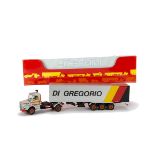 Arpra Supermini 1:50 Scania 112H 'Di Gregorio' Container Truck, silver cab and trailer, red/black