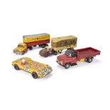 Japanese Tinplate Toys, Linemar Toys friction drive GMC 'North American' Articulated Truck &