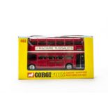 A Corgi Toys 468 'Madame Tussaud's' Route master Bus, red body, detailed cast hubs, in original