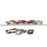 Corgi Toys American Cars, 245 Buick Riviera, in original box, Marlin Rambler-Fastback, Chevrolet