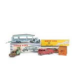 Dinky Toys 582 Pullmore Car Transporter, light blue cab and back, mid blue hubs, fawn decks, 994