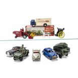 Various Diecast, including Lone Star Modern Army Series Jeep & Gun, in original box, loose Kemlows