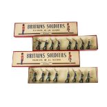 Britains set 2073 Royal Air Force (marching at slope), restrung in ROAN box, VG in VG boxes, (2)