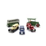 Dinky Toy Commercials, early post-war 30e Breakdown Lorry, red, black wings, open rear window,