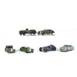 Dinky Toy Cars, 36f British Salmson Four-Seater, 38c Lagonda Sports Coupe, 38d Alvis Sports