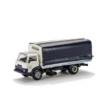 A Tekno Ford D800 Drink Delivery Lorry 'Faxe Fad', white cab, dark purple chassis, grey plastic