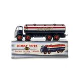 A Dinky Toys 942 Foden 14-Ton 'Regent' Tanker, 2nd type dark blue cab and chassis, red/white/blue