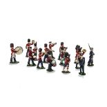 Wend al marching British Fusilier bandsmen (11), peak cap bandsmen (6), Toytown fifers (4),