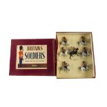 Britains post WW2 set 9312 Band of the Royal Scots Greys, shades of grey horses not matching,