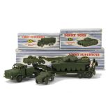 A Dinky Supertoys 660 Tank Transporter, in original box with inner packing pieces, 651 Centurion