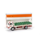 A Tekno 918 Ford D800 Delivery Lorry 'Tuborg', white/red body, green plastic crates, grey plastic