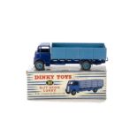 A Dinky Toys 511 Guy 4-Ton Lorry, 1st type violet blue cab/chassis, mid-blue back and grooved