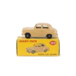 A Dinky Toys 160 Austin A30 Deluxe, scarce example with pale beige body and black plastic treaded