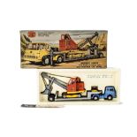 A Corgi Toys Gift Set 27 Machinery Carrier, with Bedford Tractor Unit and Priest man Cub Shovel,