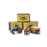 Matchbox Lesney 1-75 Series Farm Vehicles, 35a ERF Marshall Horse Box, GPW, E, 72a Fordson Major