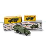 Dinky Supertoys 661 Recovery Tractor, 689 Medium Artillery Tractor, 643 Army Water Tanker, 677