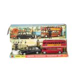 Corgi Toys Gift Set 35 London Traffic Set, comprising 418 Taxi, 468 Route master Bus 'Corgi Toys',