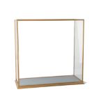 A well-made glass and wood display case suitable for Yachts, height 570mm, width 530mm, depth 230mm,