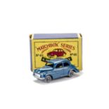 A Matchbox Lesney 1-75 Series 46a Morris Minor 1000, blue body, GPW, in original type B2 box, E, box