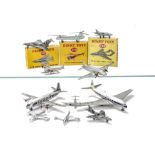 Dinky Toy Aircraft, including 737 P.1B Lightning, 716 Westalnd-Sikorksy S.51 Helicopter, 738 Sea