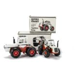 An NZG 1:40 Case 4-Wheel Drive Traction King, Art.154, with Conrad 1:35 Case 90 Series 4-Wheel Drive