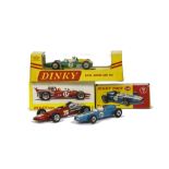 Dinky Toys UK and French issue F1 Racing Cars, 240 Cooper racing Car in blue, in original picture