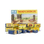 40+ Boxed Matchbox Lesney 1-75 Series, including 34 Volkswagen Camper, 31 Lincoln Continental, 56