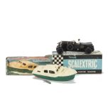 A Scalextric Vintage Car Racing Bentley MM/C64, black, RN3, driver, in original box, with Scalex