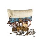 A bronze medal winning finely made scratch-built model of a 1: 8 Scale Prairie Schooner 1850-1870,