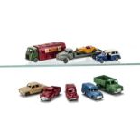 Dublo Dinky Toys, 061 Ford Prefect, 062 Singer Roadster, 063 Commer Van, 064 Austin Lorry, 065