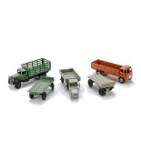 Dinky Toys Wagons & Trailers, 30n Farm Produce Wagon, green body, type 2 open chassis, black