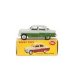 A Dinky Toys 164 Vauxhall Cresta Saloon, green lower body, grey upper body and hubs, in original
