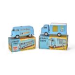 Corgi Toys 441 Volkswagen "Toblerone" Van, 435 Karrier Bantam Dairy Produce Van "Drive Safely On