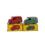 A Dinky Toys 452 Trojan Van 'Chivers', dark green body, mid-green hubs, 'Chivers Jellies' logo, in