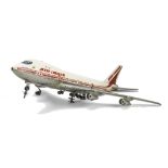 A large Skyland Models for Air India Boeing 747 Travel Agency Airplane Model, constructed mainly