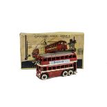 A Scarce Barrett & Sons No.819 Large Scale Trolley Bus, red body, grey roof, black poles, 'Use