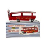 A Dinky Supertoys 985 Trailer For Car Carrier, red/grey body, grey grooved hubs, in original box