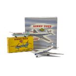 A Dinky Toys 702 D.H Comet Airliner, 715 Bristol 173 Helicopter, in original boxes with inner