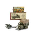 Britains post WW2 boxed sets 1433 Covered Tender, G in P box, and 1292 Field Gun, G in P box (2),