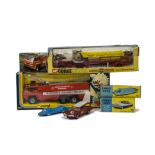 Corgi Toys 153A Proteus-Campbell "Bluebird" Record Car, 481 Chevrolet Police Car, 1103 Chubb