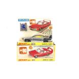 A Dinky Toys 108 Sam's Car From Joe 90, chrome body, lemon interior, in original box with 'WIN'