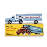 A Tekno 435 Volvo International Transport Lorry 'Brdr Rosendahl', light blue cab and trailer,