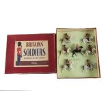 Britains set 1720 Band of the Royal Scots Greys (2nd Dragoons), restrung in ROAN box, VG in F box, 2