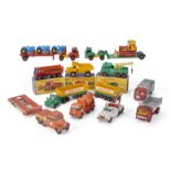 Matchbox King-Size Series, including K-13 Ready Mix Concrete Truck, K-1 Hoveringham Tipper, K-5