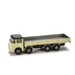 A Tri-ang Spot-On No.109/3 ERF 68g Dropside Lorry, pale yellow cab and body, grey roof, bare metal
