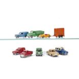 Dublo Dinky Toys, 061 Ford Prefect, 062 Singer Roadster, 063 Commer Van, 064 Austin Lorry, 065