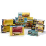 Corgi Toys Empty Boxes, including Gift Set 35 London Transport, 471 Mobile Canteen, 466 Commer